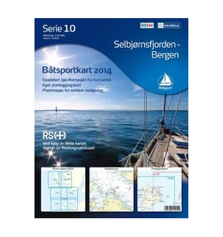 Båtsportkart 10 (L) - 1:50 000, Papir Selbjørnsfjorden - Bergen